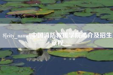 四平中国消防救援学院简介及招生章程