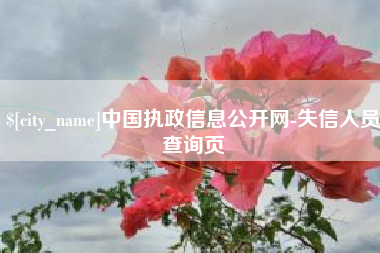 四平中国执政信息公开网-失信人员查询页
