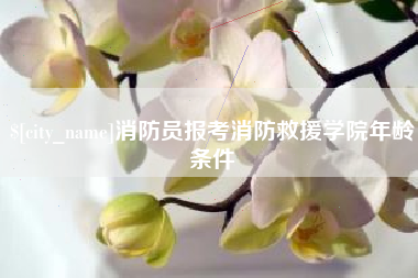 四平消防员报考消防救援学院年龄条件
