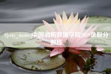四平中国消防救援学院2019录取分数线