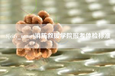 四平消防救援学院报考体检标准