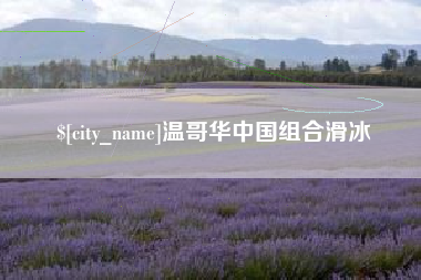 四平温哥华中国组合滑冰