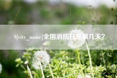 四平全国消防日是第几天？