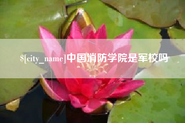 四平中国消防学院是军校吗