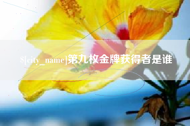 四平第九枚金牌获得者是谁