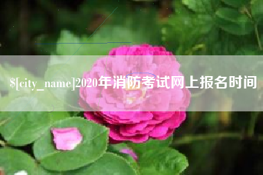 四平2020年消防考试网上报名时间