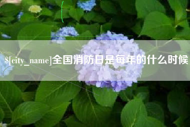 四平全国消防日是每年的什么时候