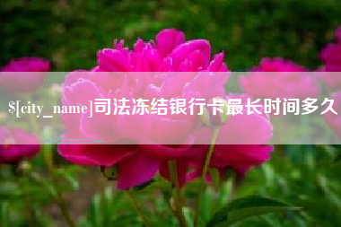 四平司法冻结银行卡最长时间多久
