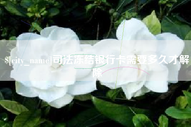 四平司法冻结银行卡需要多久才解除