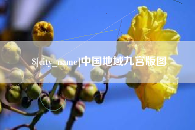 四平中国地域九宫版图