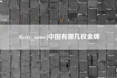 四平中国有哪几枚金牌
