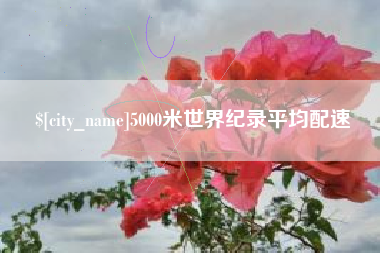 四平5000米世界纪录平均配速