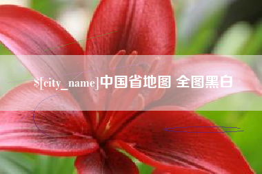 四平中国省地图 全图黑白