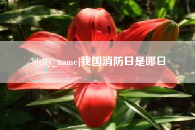 四平我国消防日是哪日