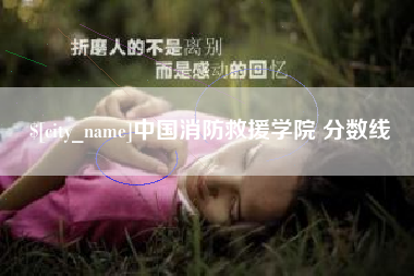 四平中国消防救援学院 分数线