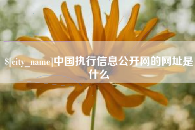 四平中国执行信息公开网的网址是什么