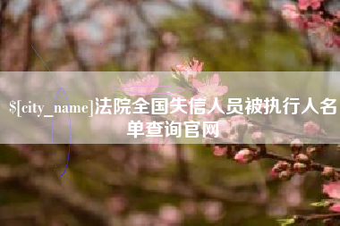 四平法院全国失信人员被执行人名单查询官网