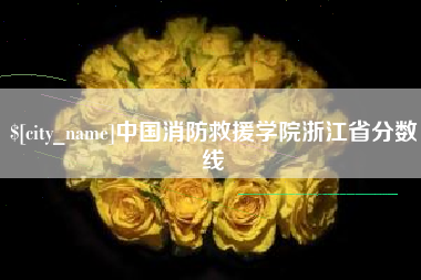 四平中国消防救援学院浙江省分数线
