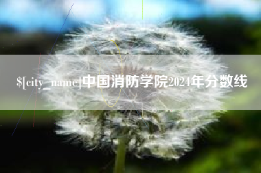 四平中国消防学院2024年分数线