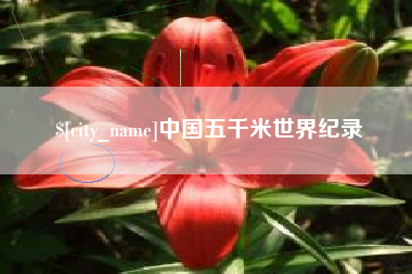 四平中国五千米世界纪录