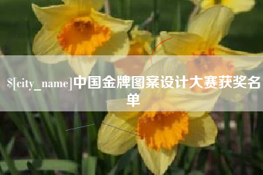 四平中国金牌图案设计大赛获奖名单