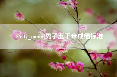 四平男子五千米成绩标准