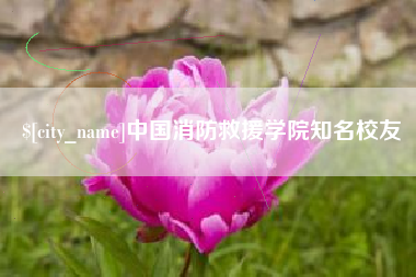四平中国消防救援学院知名校友
