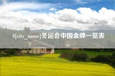 四平冬运会中国金牌一览表