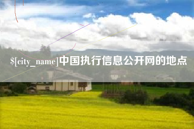 四平中国执行信息公开网的地点