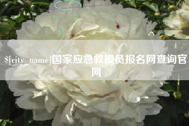 四平国家应急救援员报名网查询官网