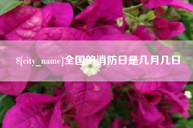 四平全国的消防日是几月几日