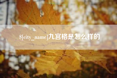 四平九宫格是怎么样的